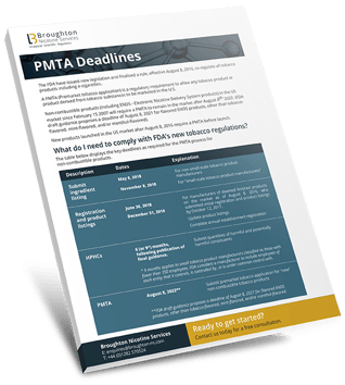 Booklet - PMTA Deadlines