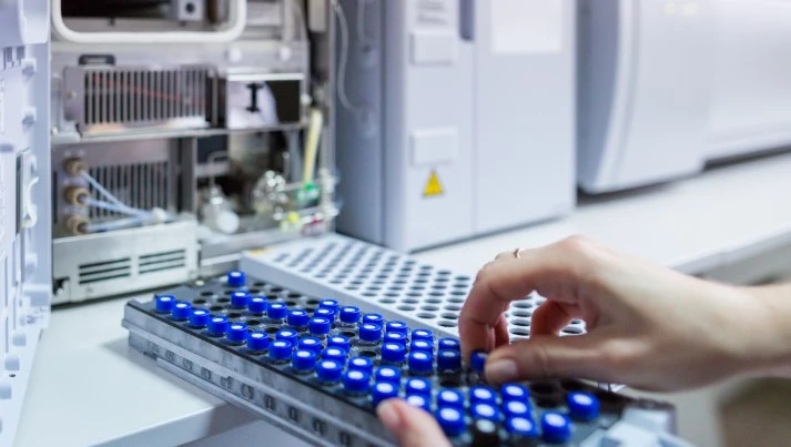 batch release testing taking place in a laboratory