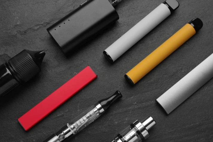 assorted generic vape devices in various colours